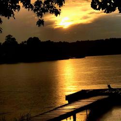 Lake Murray Dock Sunset